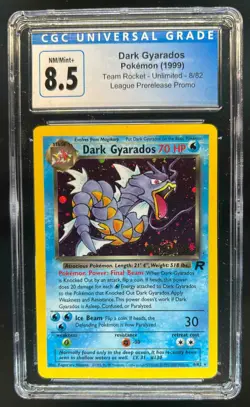 2000 Pokemon Team Rocket Dark Gyarados Holo #8/82 CGC 8.5 - Image 1