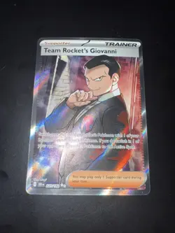 Team Rocket’s Giovanni 225/182 Ultra Rare Destined Rivals Pokemon TCG NM - Image 1