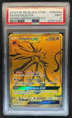 2019 Pokemon Hidden Fates Galeo GX Black Star Promo #SM104a PSA 9 - Image 1