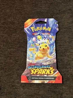 1x Pokemon TCG Surging Sparks Sleeved Booster Pack Random Art - Image 1