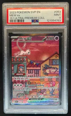2023-25 Pokemon SV Black Star Promos SVP EN Mew ex #053 PSA 9 - Image 1