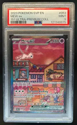 2023-25 Pokemon SV Black Star Promos SVP EN Mew ex #053 PSA 9 - Image 1