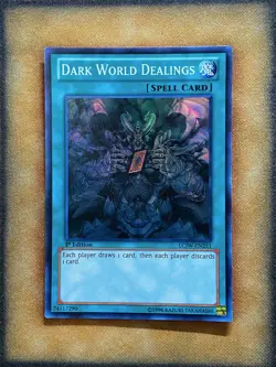 Yugioh Dark World Dealings LCJW-EN251 Super Rare 1st Ed NM - Image 1
