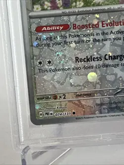 Eevee DOUBLE SWIRL 074/131 Holo Pokemon Day 2025 Stamped Promo PSA 10 - Image 3