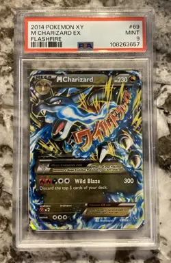 Pokemon XY Flashfire M Charizard EX #69/106 PSA 9 Mint - Image 1