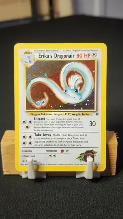 2000 Pokemon Gym Heroes Erika's Dragonair Holo Rare 4/132 - Image 1