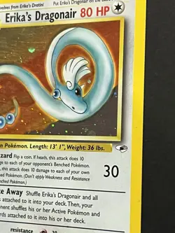 2000 Pokemon Gym Heroes Erika's Dragonair Holo 4/132 - Image 2