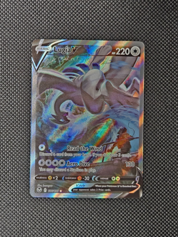 Pokemon TCG Lugia V 186/195 Silver Tempest Rare Sword & Shield Alt Art Holo Card - Image 1