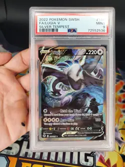 Pokemon Lugia V Silver Tempest 186/195 TCG Alt Art PSA 9 Swsh 2022 - Image 3