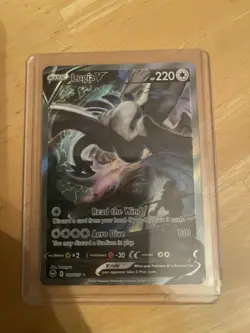 The Lugia v Silver Tempest TCG Card 186/195 Alt Art Ultra Rare Pokemon Card - Image 5
