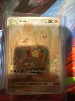Pokemon TCG Klawf illustration rare 217/198 Sv01: Scarlet & Violet Base Set Holo - Image 2