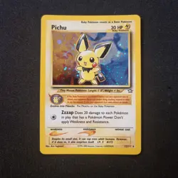 Pichu 12/111 Neo Genesis Unlimited Holo Rare Pokemon TCG - NM/VLP - Image 1