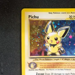 Pichu 12/111 Neo Genesis Unlimited Holo Rare Pokemon TCG - NM/VLP - Image 3