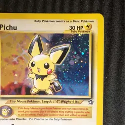 Pichu 12/111 Neo Genesis Unlimited Holo Rare Pokemon TCG - NM/VLP - Image 4