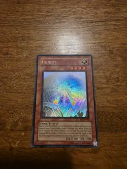 Yugioh Honest Ghost Rare Unlimited LODT-EN001 NM + Power Tool Dragon Ghost Rare - Image 1