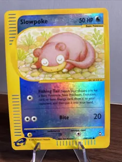 Pokemon Card - Slowpoke Aquapolis 108/147 Reverse Holo LP - Image 1
