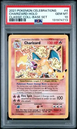 Charizard Celebrations 2021 PSA 10 Gem Mint Pokemon Card - PSA Graded - Image 1