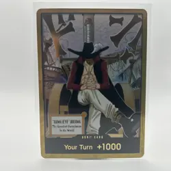 DON!! Card Gold Frame Mihawk OP14 ONE PIECE - NM English - The Azure Sea’s Seven - Image 1