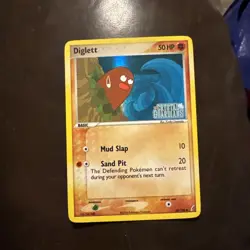 Diglett 50/100 Crystal Guardians Pokemon Card- Moderately Played - Image 1