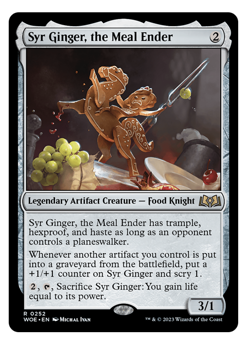 MTG - 1 x Syr Ginger, the MEal Ender - Rare - Wilds of Eldraine (WOE) - M/NM - Image 1