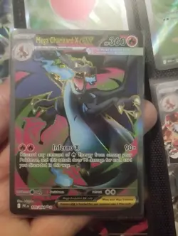 Mega Charizard x Ex 109/94 Full Art Phantasmal Flames Pokemon Card - Image 1