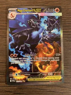 Mega Charizard X EX 125/094 | Phantasmal Flames | SIR Pokemon Card - Image 1