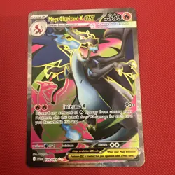 Mega Charizard x Ex 109/94 Full Art Phantasmal Flames Pokemon Card (Possible 10) - Image 3
