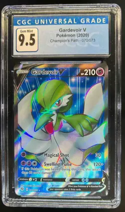 2020 Pokemon SWSH Champion's Path Gardevoir V #070/073 CGC 9.5 - Image 1