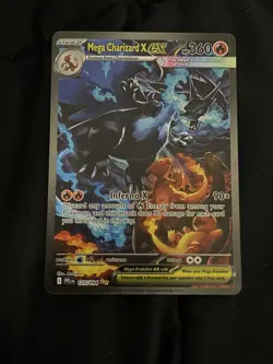 Mega Charizard X EX SIR 125/094 Phantasmal Flames English Pokemon TCG Pack Fresh - Image 1