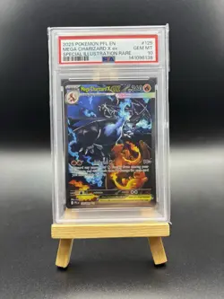 PSA 10 MEGA CHARIZARD X EX 125/094 | Phantasmal Flames Graded Pokemon Card - Image 1