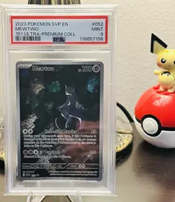 2023 Pokemon SVP EN Mewtwo #052 Promo 151 Ultra Premium Collection PSA 9 (241 - Image 1