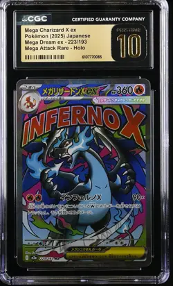 Pokemon - Mega Charizard X EX 223/193 | Mega Attack Rare | CGC 10 Pristine - Image 1