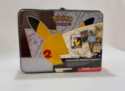 Pokemon Metal Lunch Box Trading Card Game-NEW-celebrations 25th anniversary - Image 1