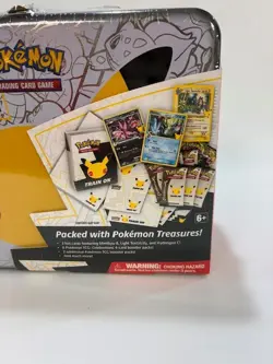 Pokemon Metal Lunch Box Trading Card Game-NEW-celebrations 25th anniversary - Image 2