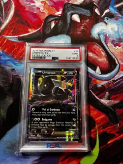 2016 POKEMON XY FATES COLLIDE #55 UMBREON EX PSA 9 - Image 1