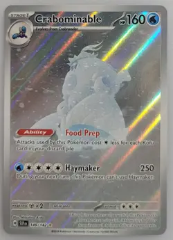 Crabominable 149/142 Sv07: Pokemon Stellar Crown Holo NM - Image 1
