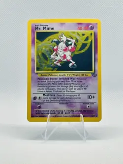 Pokemon TCG Mr. Mime Jungle 6/64 Holo Unlimited Holo Rare - Image 1