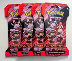 Pokemon Destined Rivals Sleeved Booster Packs - Lot of 4 - Image 1