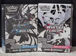 Pokemon Scarlet Violet Black Bolt White Flare Booster Bundle Lot 2 Sealed - Image 1