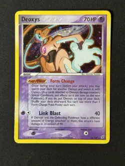 Pokemon TCG Deoxys Normal EX Deoxys 16/107 Holo Rare Holo 2005 LP - Image 1