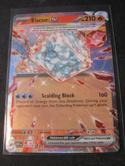 EISCUE EX 2023 Pokemon Scarlet and Violet Obsidian Flames #42 DOUBLE RARE MINT - Image 1