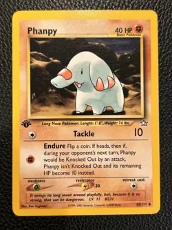 1st Edition Phanpy 43/111 - Neo Genesis - Pokemon NM - Image 1