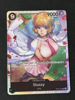 One Piece TCG - Stussy SR OP07-085 - 500 Years in the Future - English - Image 1