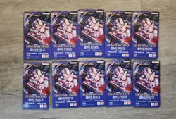 10 SEALED Packs OP14 - ENGLISH - One Piece TCG - Azure Sea's Seven - Image 1