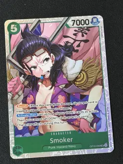 One Piece TCG Royal Blood Smoker #OP10-030 SR Super Rare Foil English - Image 1