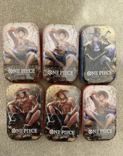 6x One Piece Tin Pack Set Vol 2 TS-02 - OP-13 - Image 1