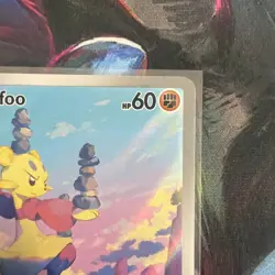 Mienfoo 133/086 Pokemon TCG S&V White Flare Illustration Rare English - Image 3