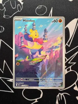 Mienfoo 133/086 Pokemon TCG S&V White Flare Illustration Rare English - Image 1