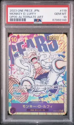2023 ONE PIECE JPN AWAKENING OF THE NEW ERA ALT ART #119 MONKEY D. LUFFY PSA 10 - Image 1