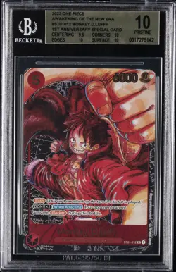 2023 ONE PIECE AWAKENING OF THE NEW ERA - 1ST ANV SPECIAL MONKEY D LUFFY BGS 10 - Image 1